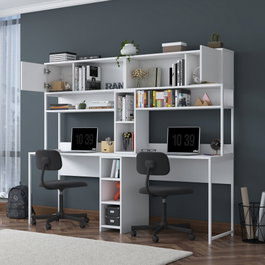 Hanah Home Escritorio de Estudio Blanco 210 cm